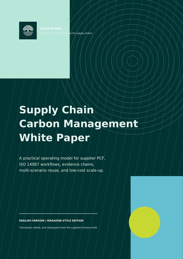 Read the Supply Chain Carbon Management White Paper